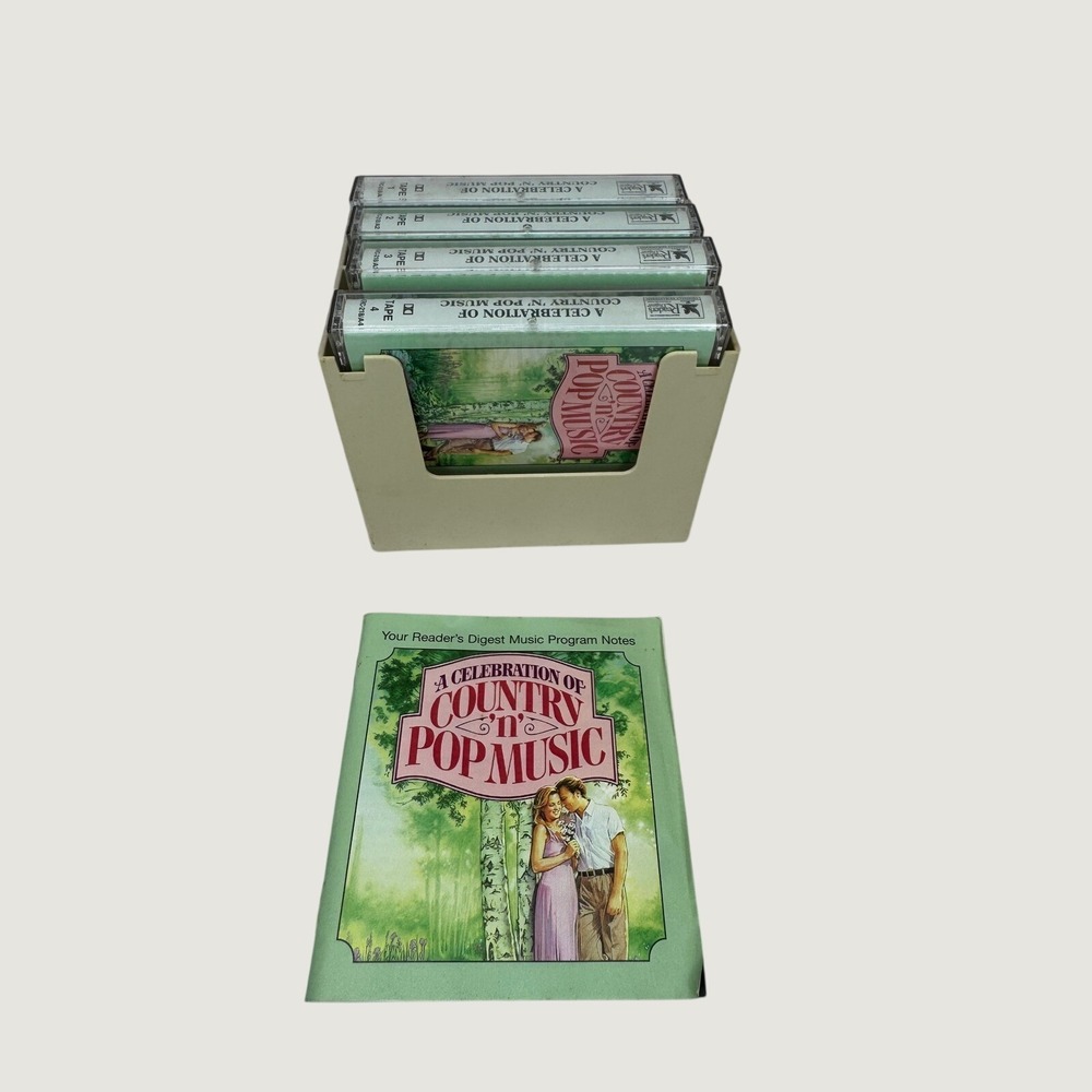 Reader's Digest A Celebration of Country n Pop Music KRC-218 4 Cassette Set Tape